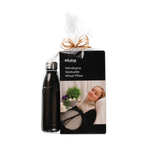Open image in slideshow, Finnish Wheat Pillow and Thermos Bottle Gift Set
