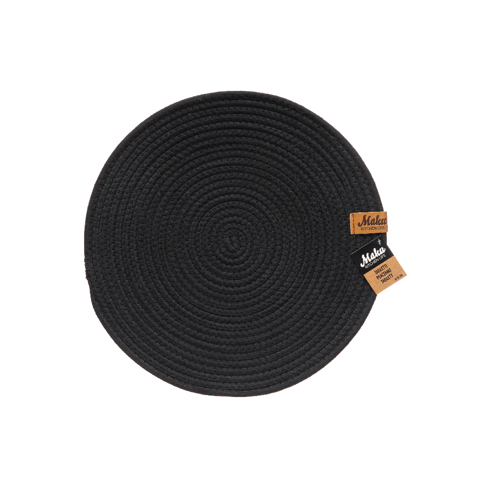 Cotton Rope Placemat by Maku Black